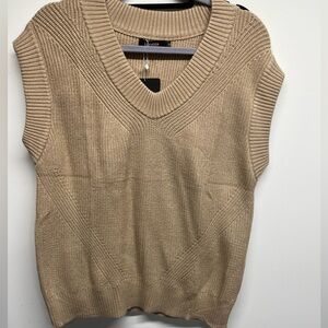 Heavy oversized sweater vest